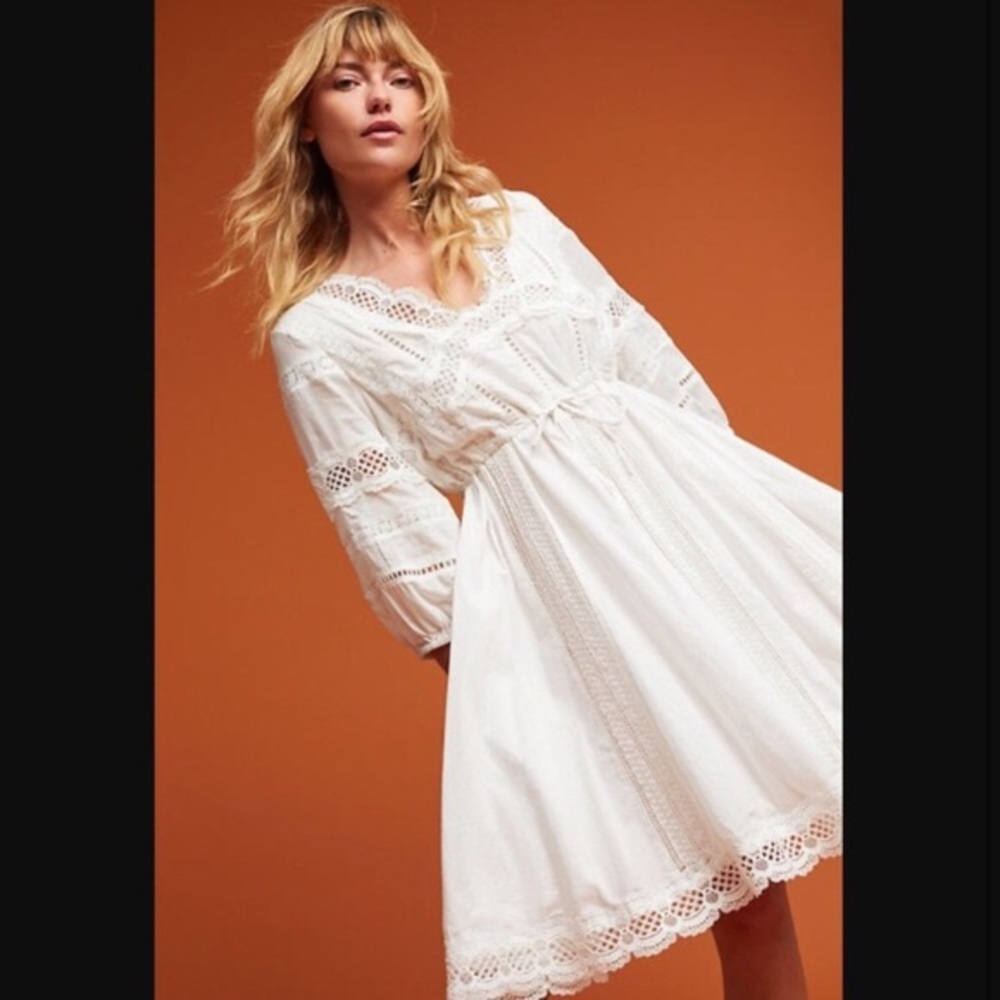 NEW Anthropologie Eli + Ali Gustavia Lace dress.